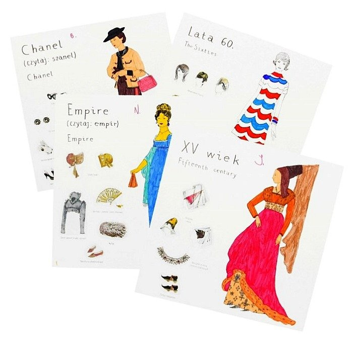 Moda Teczka inspiracji Zuzu Toys, książeczki edukacyjne