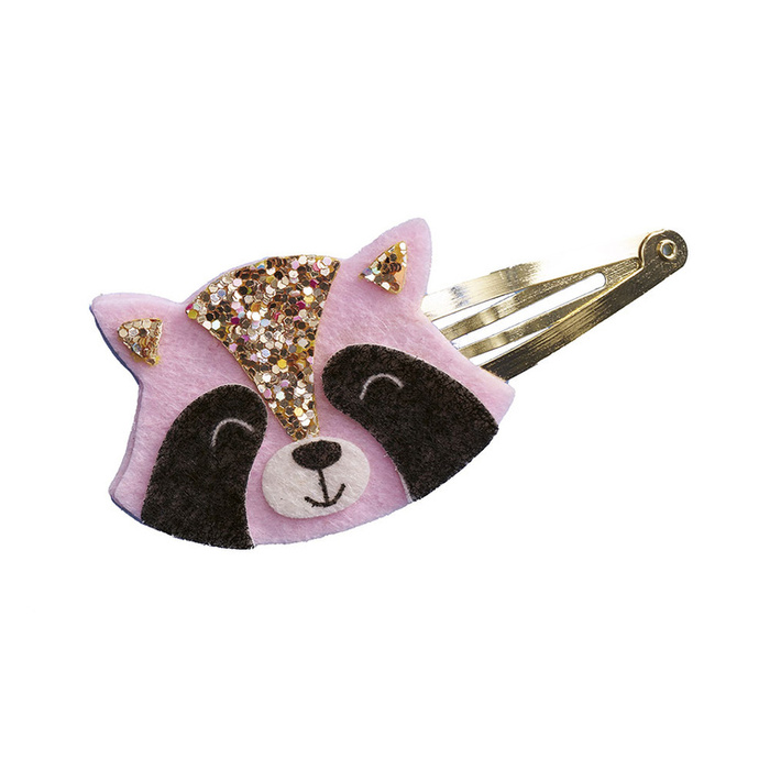 Zestaw kreatywny do tworzenia biżuterii brokatowe spinki do włosów Leśne zwierzątka Janod J09180