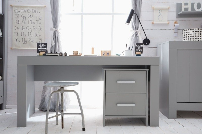 Szare Biurko Pinio Calmo