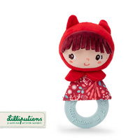 Grzechotka z silikonowym gryzakiem Czerwony Kapturek 83485 LILLIPUTIENS  