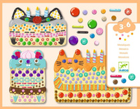 Zestaw artystyczny mozaiki dla maluchów Ciasteczka Djeco DJ00075