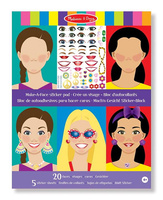 Naklejki Twarze 14195-Melissa & Doug, zestawy kreatywne