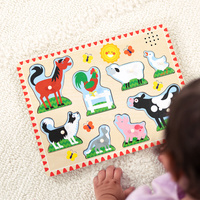 Zwierzęta z farmy 50204 Melissa & Doug, układanki dla dzieci