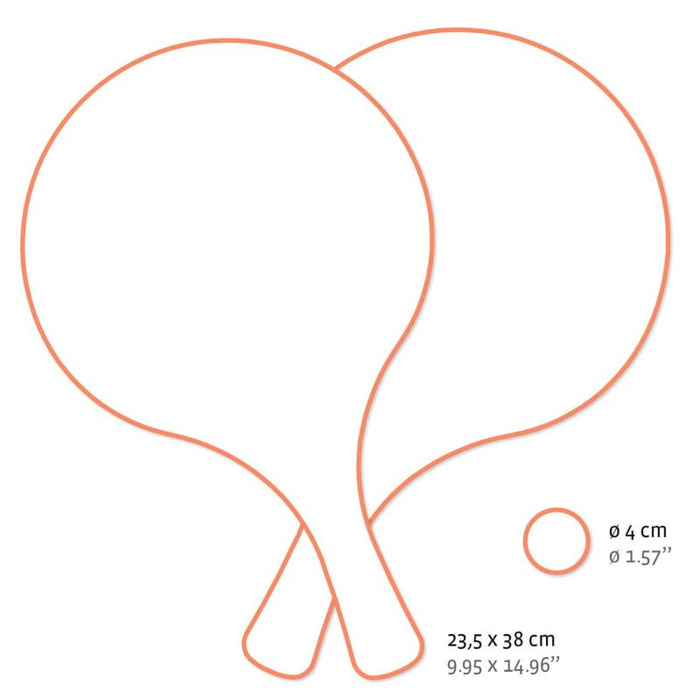 Drewniane paletki do gry ocean Djeco DJ02081