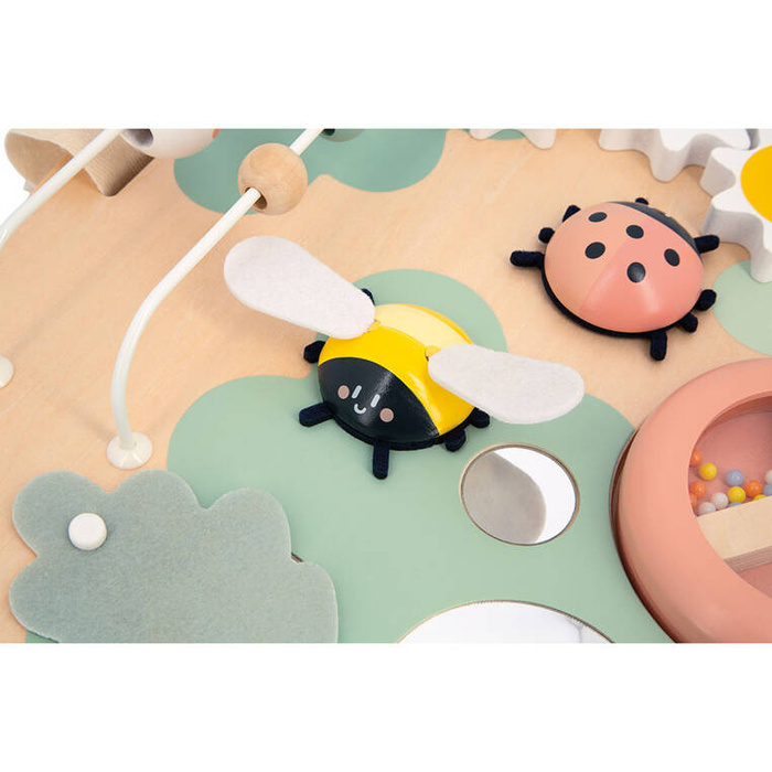 Wielofunkcyjna tablica edukacyjna drewniana Ogród Sweet Cocoon Janod J04057