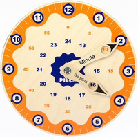 Zegar do nauki, minuty i godziny, 110033-Pilch, zabawki edukacyjne