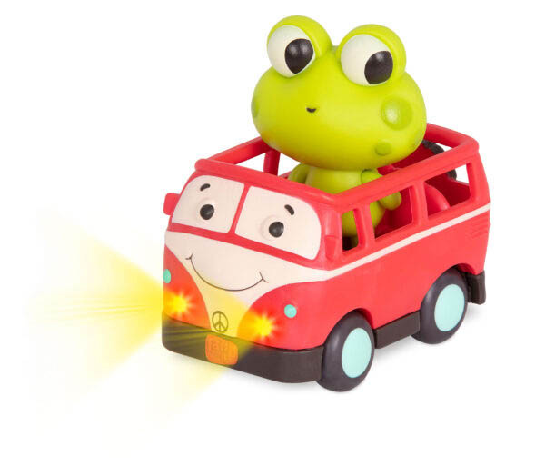 Zestaw 3 miękkich autek sensorycznych z efektem dźwiękowym i świetlnym Light Up Cars BX2314 B.toys