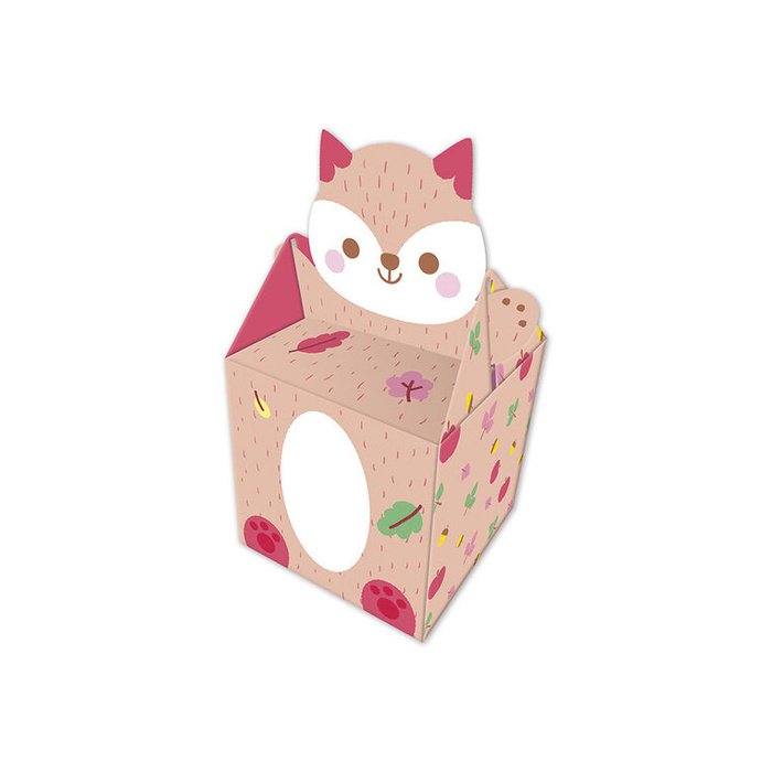 Zestaw kreatywny 12 pudełek z papieru kawaii do samodzielnego wykonania Janod J09164