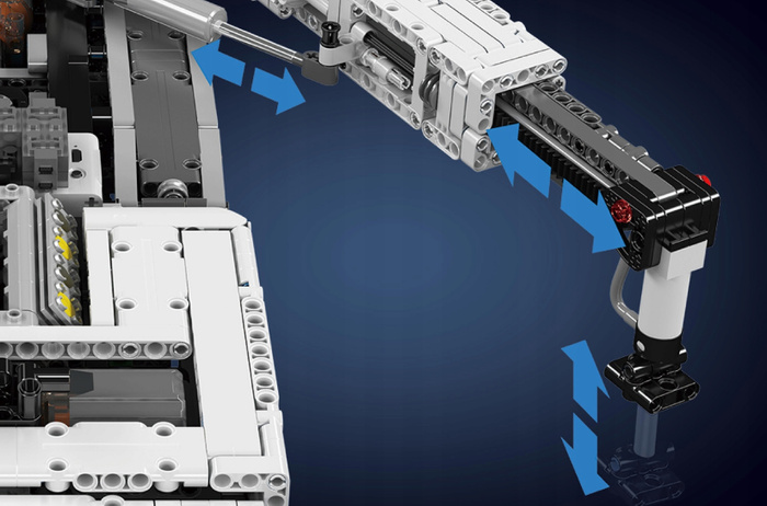Klocki Mould King 17007 zdalnie sterowany Dźwig budowlany 8506 elementów Ultimate Liebherr LTM 11200