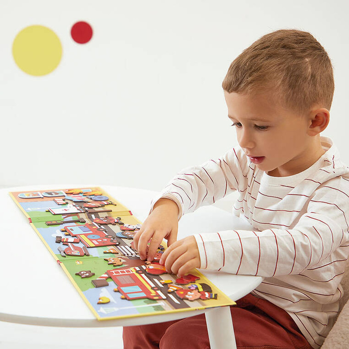 Magnetyczna układanka Strażacy Magneti'stories J05453 Janod