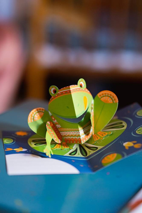 Zestaw kreatywny Przestrzenne kartki pop-up 3D Zwierzęta 6+ J07987-Janod, zestaw artystyczny