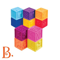 Miękkie klocki dla dzieci squeeze 10 elementów, BX1002-B.Toys