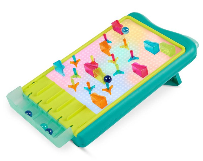 Podświetlany kulodrom i świetlna tablica artystyczna 2w1 Light-Up Marble Drop B.Toys BX2326Z