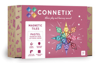 Klocki magnetyczne Wielokąty Pastel Geometry Pack 40 el Connetix P00040-GE
