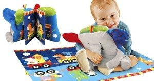 Mata dla dzieci Szary słonik 3w1 Ka10754-K's Kids, zabawki edukacyjne