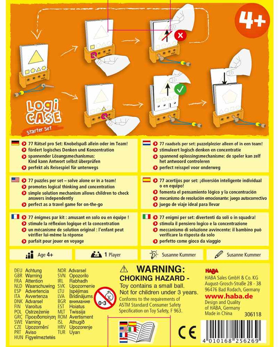 Logic! CASE 4+ Zestaw startowy HB306121-Haba, gra logiczna dla dzieci