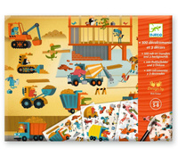 Zestaw artystyczny z kalkomanią Pojazdy Djeco DJ09357