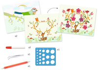 Zestaw artystyczny Kolorowy ptaszek z przyjacielem DJ08621-Djeco, zestaw kreatywny