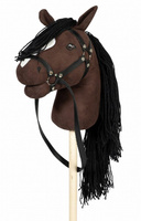 Hobby Horse Koń na kiju brązowy z otwartą buzią Astrup 84363