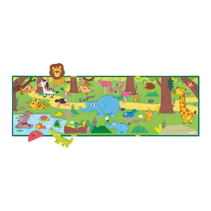 Magnetyczna układanka Afrykańskie zwierzęta J05456 Janod