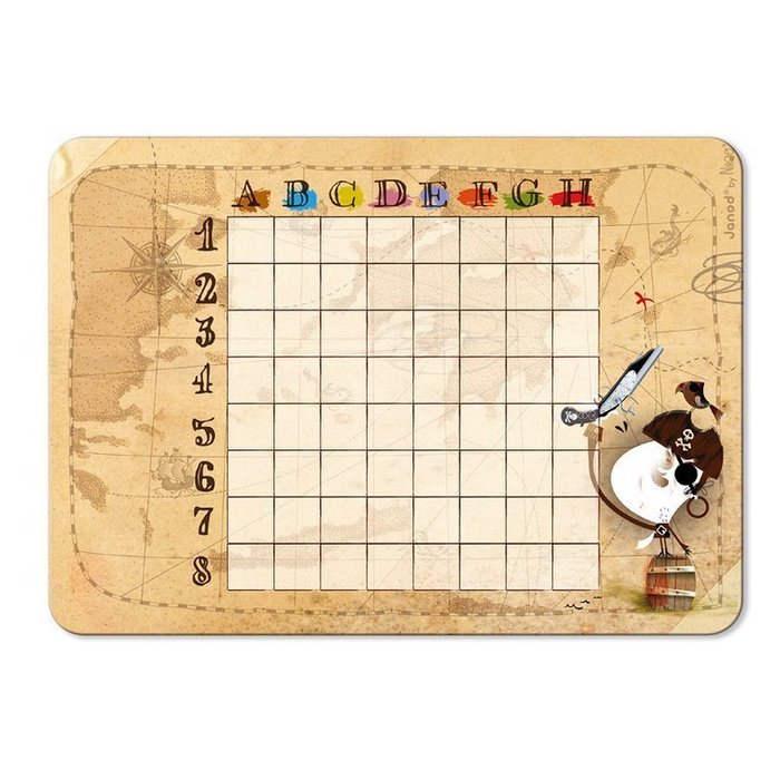 Gra w okręty „Piraci”, JND02835-Janod, gry dla dzieci, zabawki z tektury