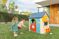 Dom Aktywności Casual FEBER FEH23000 wielofunkcyjny ogrodowy Plac Zabaw 6w1 z dołączonymi grami dla dzieci