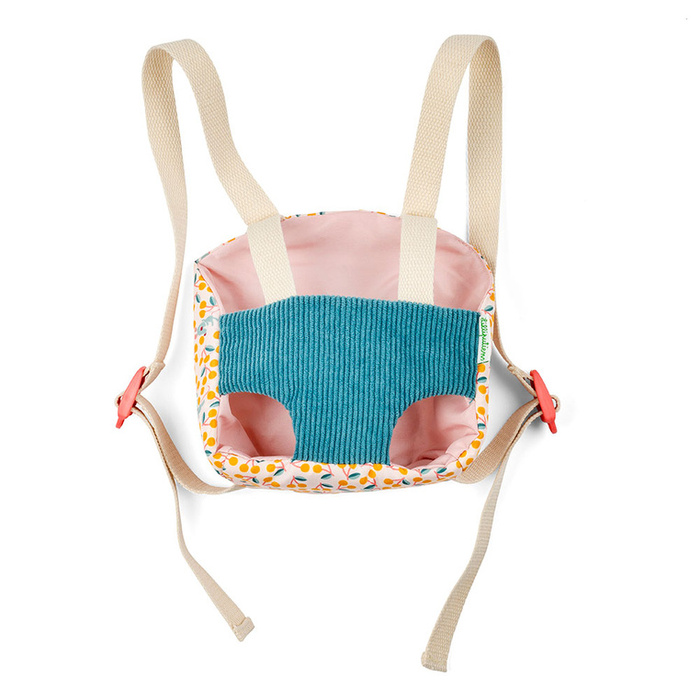 Lalka Dzidziuś Jeanne w nosidełku z akcesoriami Lilliputiens 83634