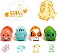 Stempelki dla maluchów Zwierzęta ogrodowe Djeco DJ09009 stemple piankowe dla dzieci