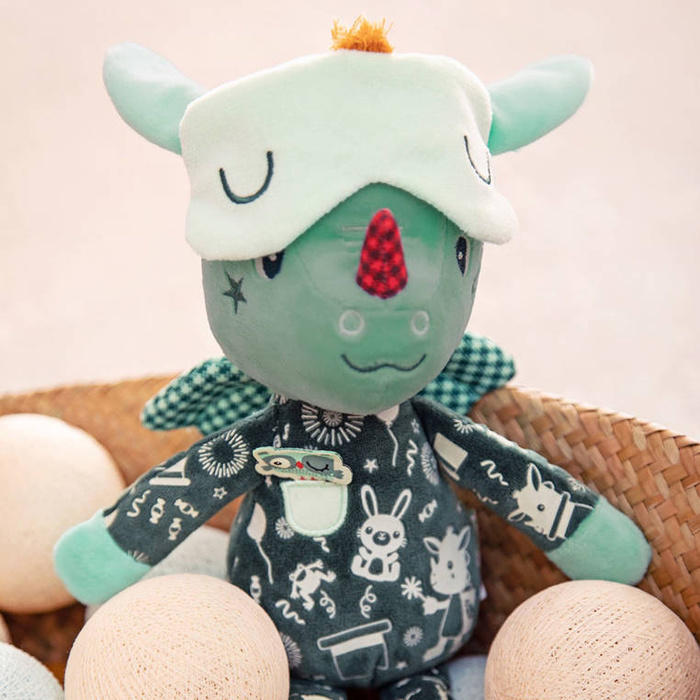 Przytulanka do spania świecąca w ciemności Smok Joe 32cm 83447 Lilliputiens