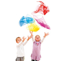 Kolorowe Chusty animacyjne Erzi 44639 Zestaw 10 sztuk do tańca i ćwiczeń motorycznych