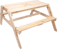 Drewniany stolik dla dzieci do zabawy piaskiem wodą błotem 12422 Small Foot Outdoor zabawki ogrodowe