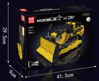 Klocki konstrukcyjne Mould King 15084 Buldożer zdalnie sterowany Model budowlany 1508 elementów