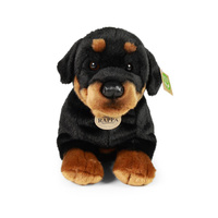 Pluszowy pies rottweiler leżący 39 cm Rappa 231054