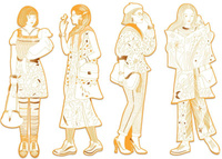 Kolorowanki elegantki Scout DJ09549 zestaw postaci do kolorowania