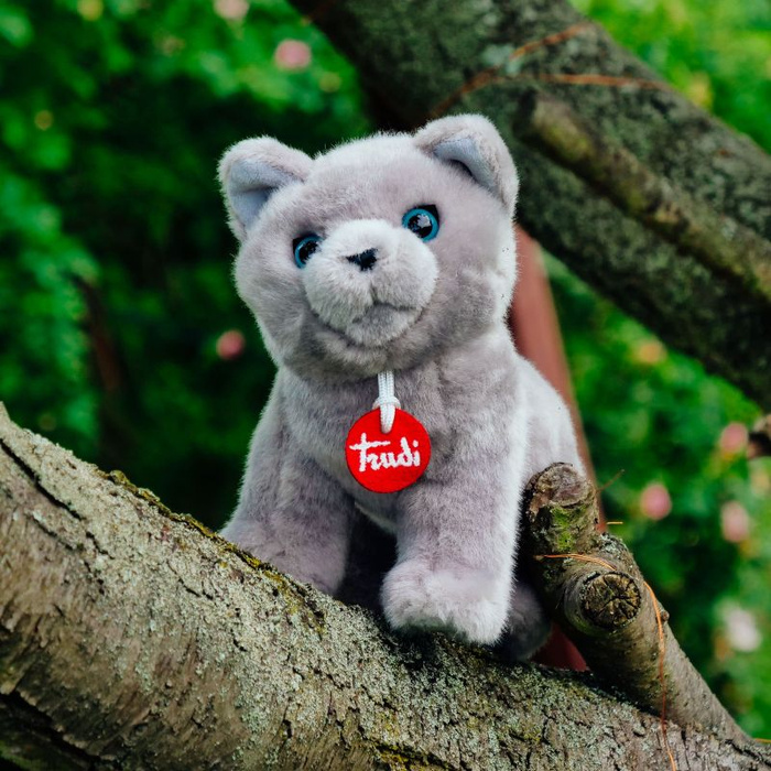 Pluszowa maskotka kotka szara Trudi 21038 Przytulanki dla niemowląt i dzieci