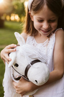 Hobby Horse Koń na kiju Astrup biały 84352