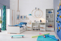 Biel kolekcja Pinio Snap, zestaw mebli do pokoju dziecięcego III