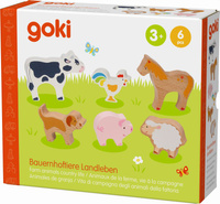 Drewniane figurki zwierząt gospodarskich Goki 58320