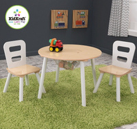 Biały stolik dla dzieci i dwa krzesełka, KidKraft - meble do pokoju dziecięcego