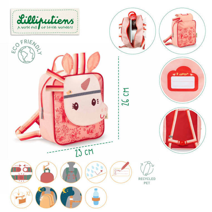 LILLIPUTIENS Plecak Szczęśliwy Jednorożec Lena 84460