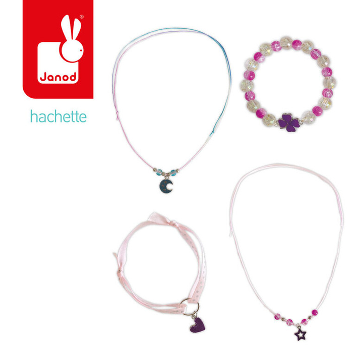 Zestaw kreatywny do tworzenia biżuterii z zawieszkami zmieniającymi kolor Janod J09182