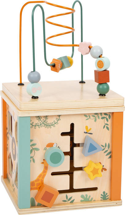 Drewniana kostka motoryczna Safari 11960-Small Foot, zabawki edukacyjne