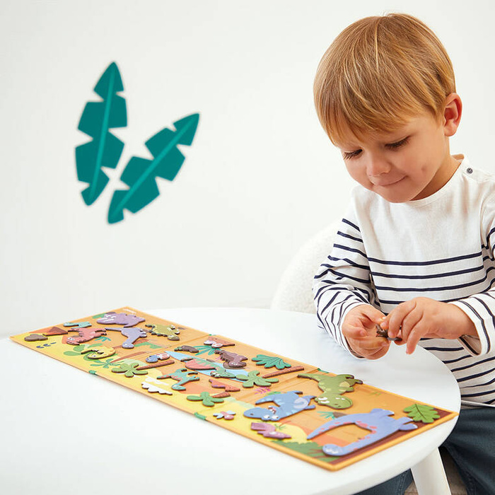 Magnetyczna układanka Dinozaury Magneti'stories J05450 Janod