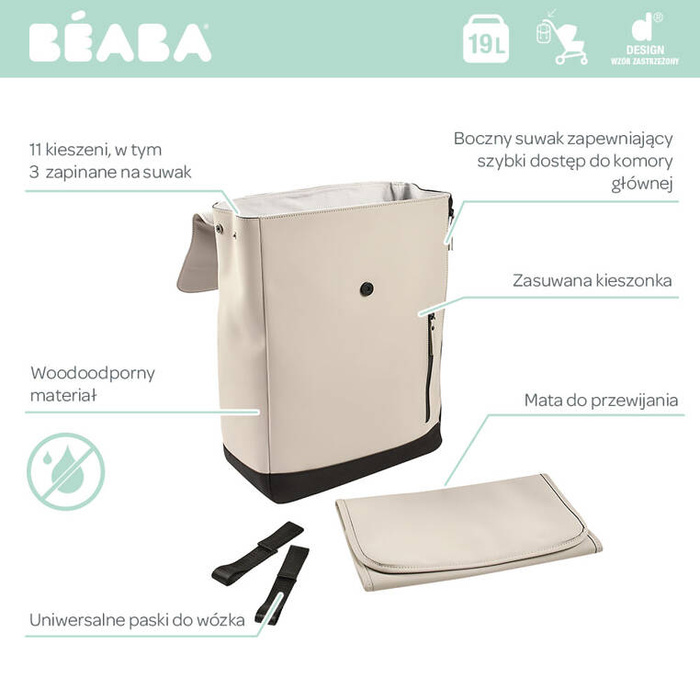 Plecak dla rodzica Oslo Clay Beaba 940321