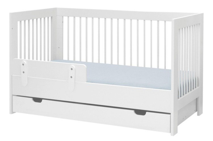 Białe Łóżeczko 140x70 Pinio Basic