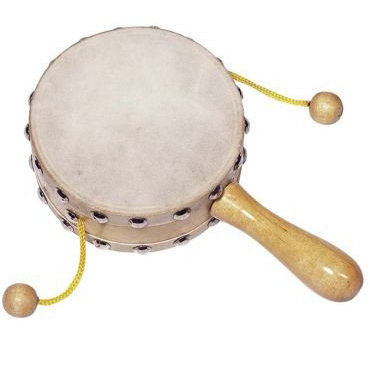 Bębenek z rączką i kulkami, goki