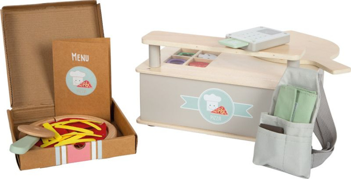 Duży zestaw kuchenny dla dzieci do robienia pizzy z piecykiem Small Foot 12696