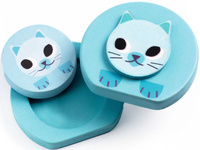 Drewniana układanka magnetyczna Farma Djeco DJ06446 klocki dla dzieci