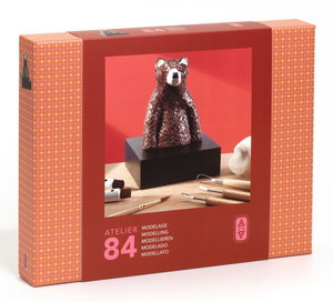 Zestaw artystyczny do rzeźbienia z gliny AGA Atelier 84 Djeco GA10084 technika modelowania dla dorosłych