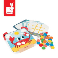 Układanka drewniana magnetyczna z tablicą Uczę się kolorów J05321-Janod